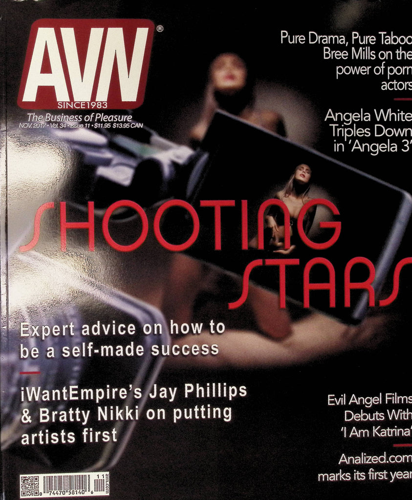 AVN Adult Video News Magazine November 2017 Angela White Jay Phillips Bratty Nikki 102025AMP