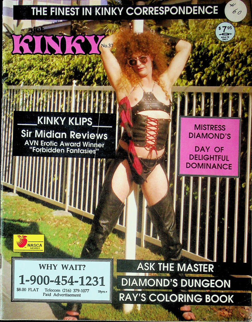 Get Kinky Men's Magazine Ft. Mistress Diamond No.37 1990s 052425RP
