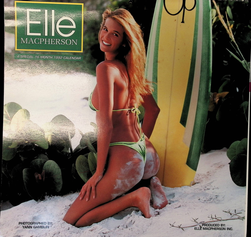 Elle MacPherson 16 Month Photographed by Yann Gamblin 15x15" Spiral Wall Calendar 081425AMCAL