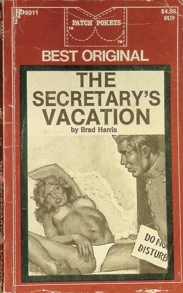 The Secretary's Vacation by Brad Harris PP8011 1976 Patch Pockets Greenleaf Classics Adult Paperback Novel 081925AMP