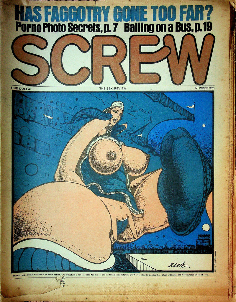 Screw Men's Newspaper Porno Photo Secrets No.373 April 26 1976 061124OSRP