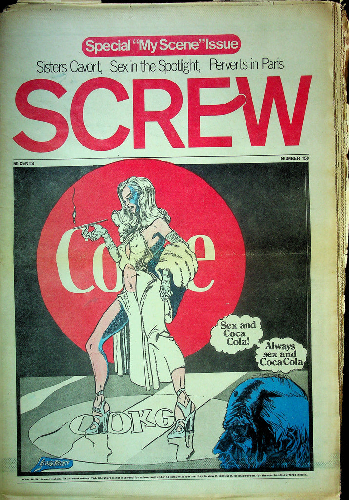 Screw Men's Newspaper Special My Scene Issue No.150 January 17 1972 0061124OSRP