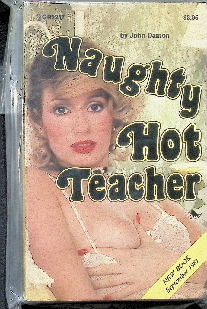 Naughty Hot Teacher by John Damon September 1981 GR2247 Greenleaf Adult Paperback Novel-073124AMP2