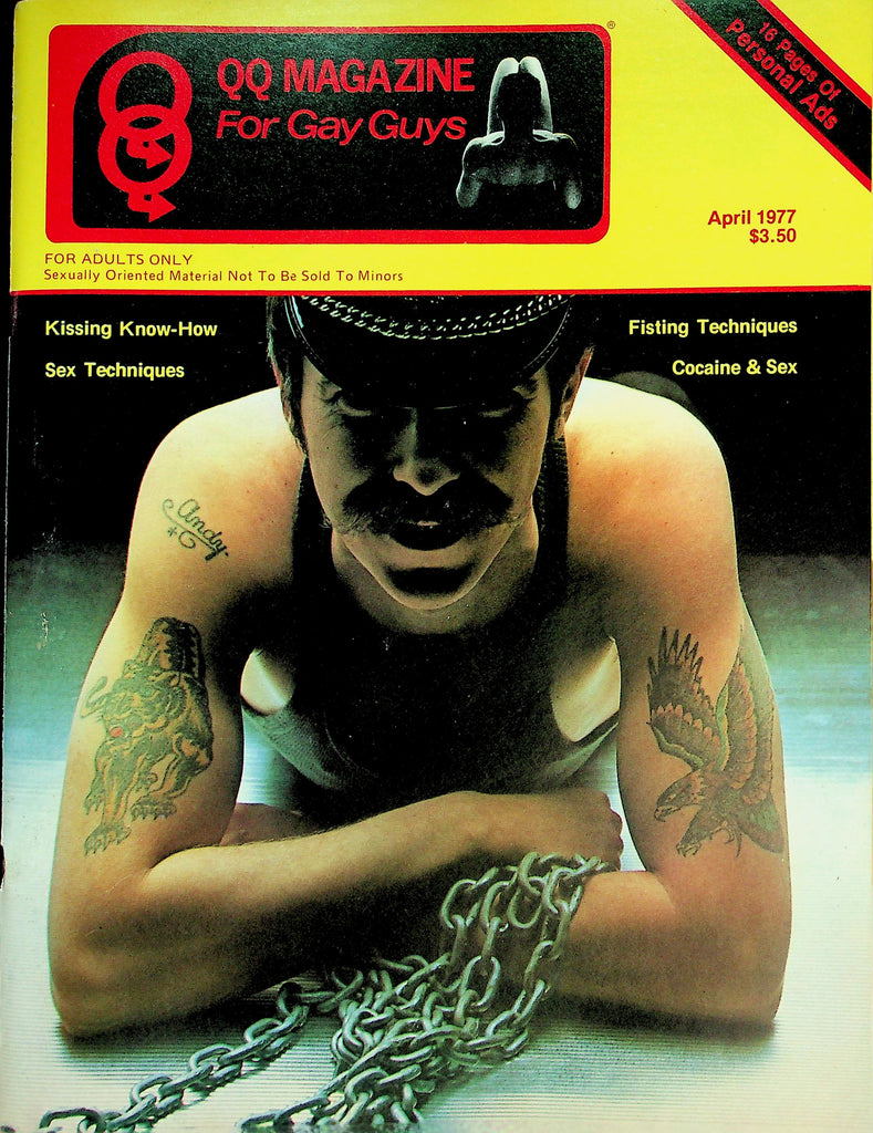 QQ Queens Quarterly For Gay Guys Magazine  Man Of The Month Kevin Dea / Sex Techniques  April 1977    102126lmp-GSC