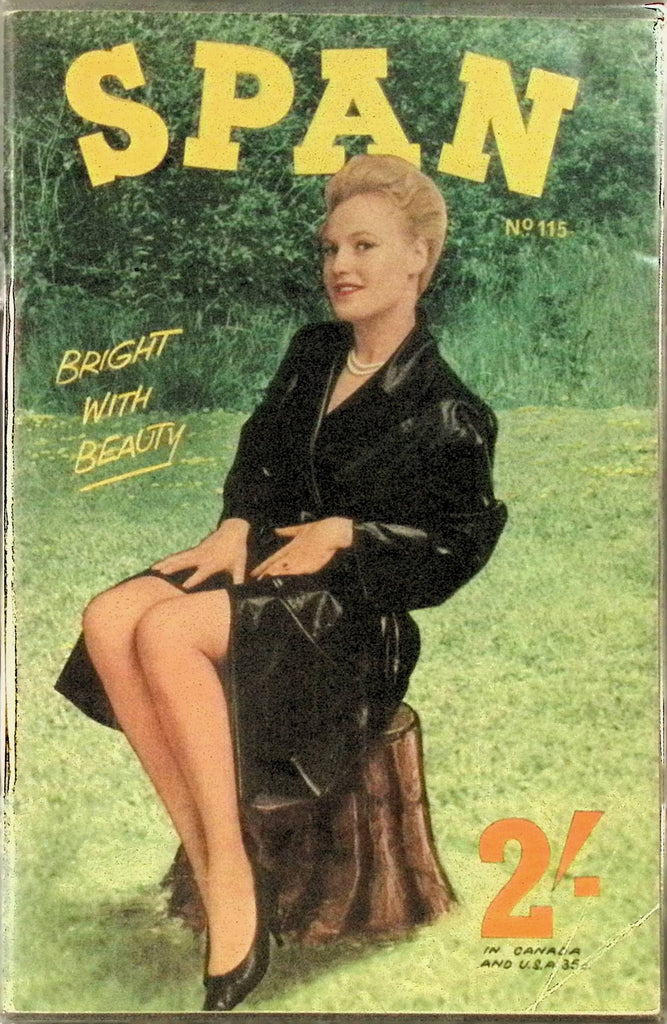 Span #115 Glamour Magazine for Men 1960s/70s Digest Sized Beautiful Pin-Up Girls 102325AMP