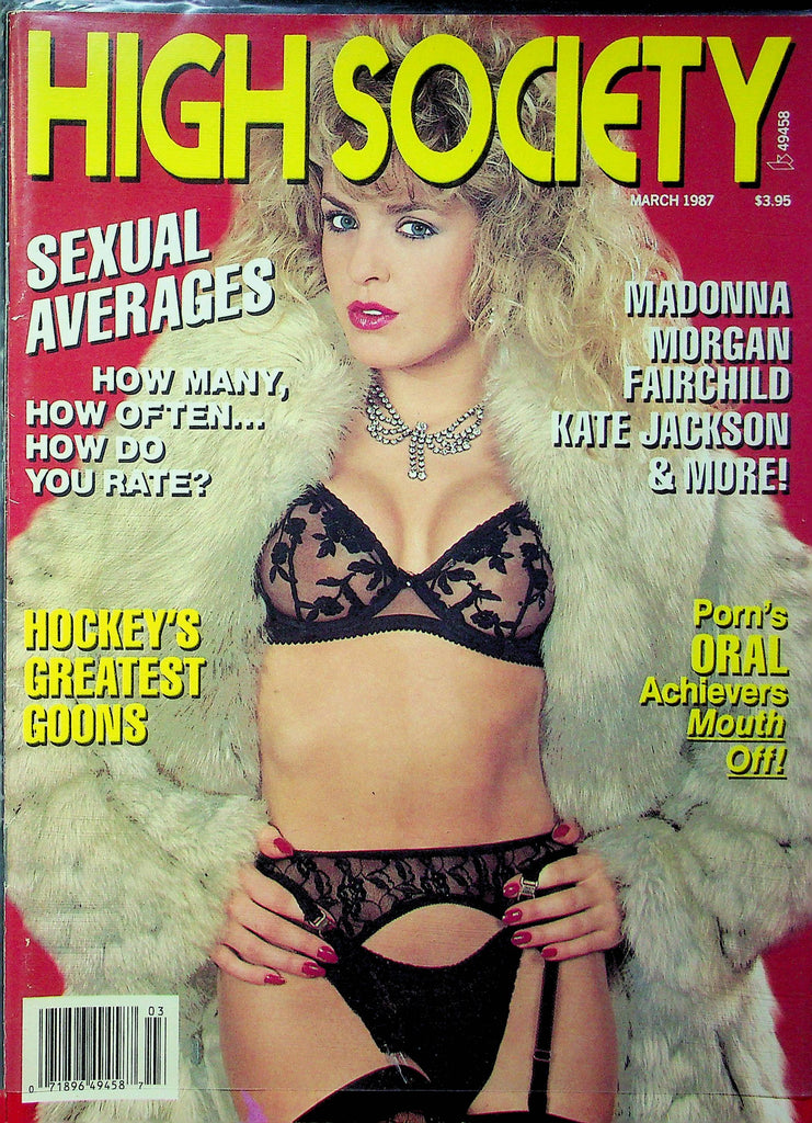 High Society Magazine Sexual Averages & Oral Achievers March 1987 062923RP