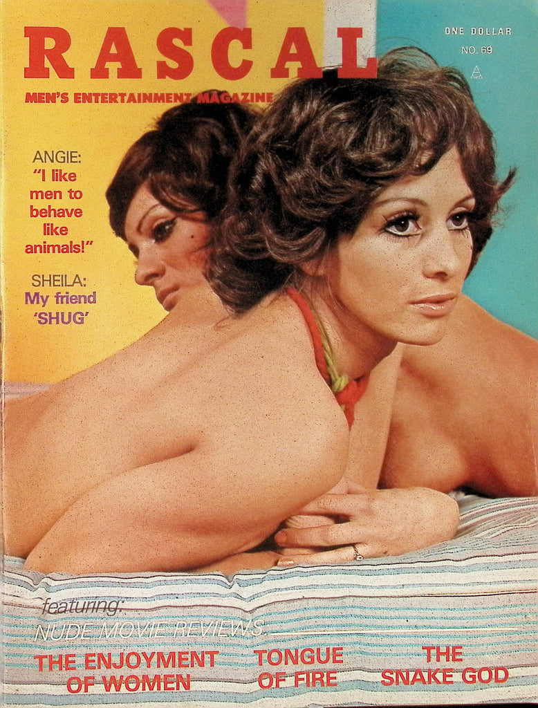 Rascal Men's Entertainment Magazine #69 1972 Angie and Sheila Sharon Debbie Schneider 101325AMP