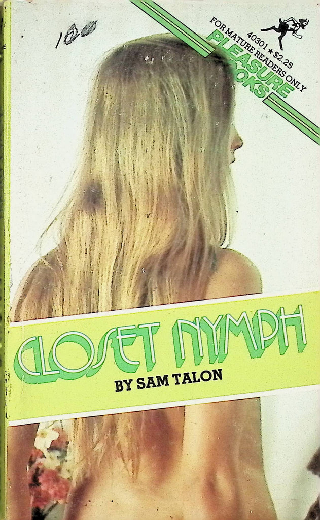 Closet Nymph by Sam talon Pleasure Books 40301 1978 Adult Erotic Paperback Novel-052224AMP