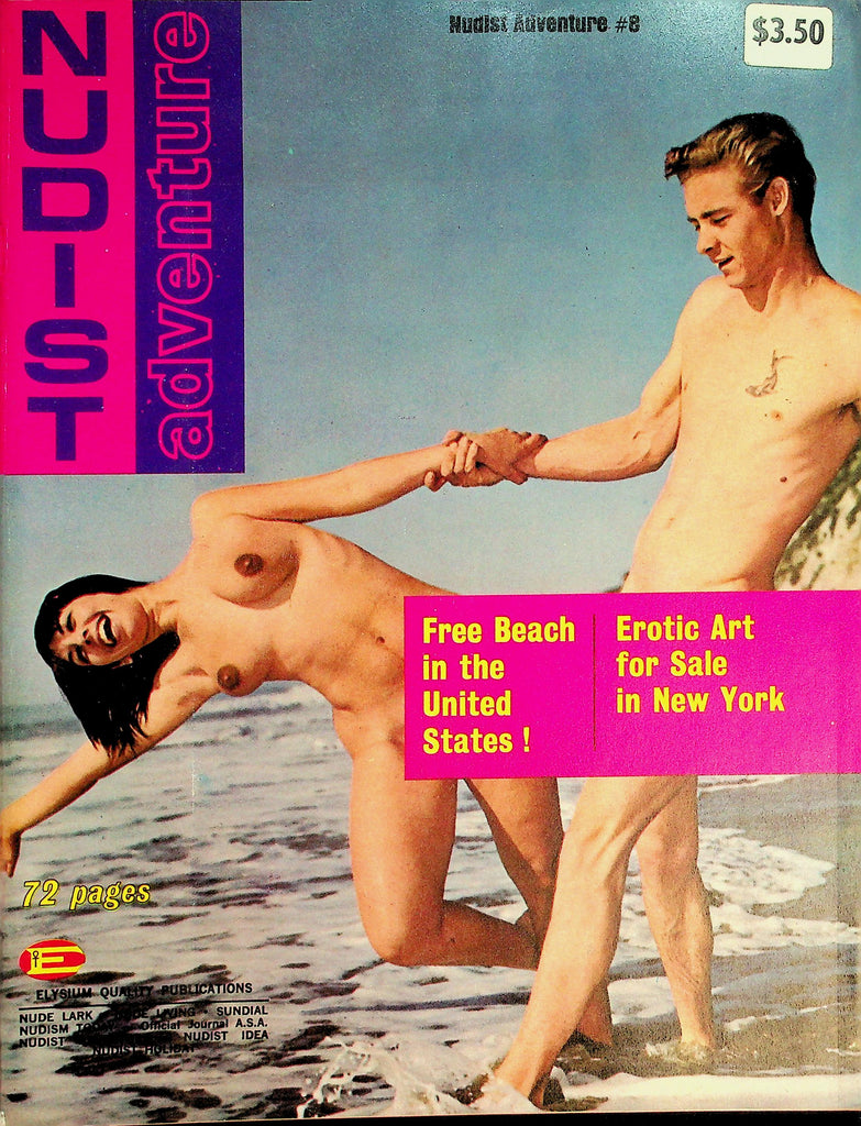 Nudist Adventure Magazine  Free Beach In The US!  #8 1966  Elysium   090926lmp-GSC