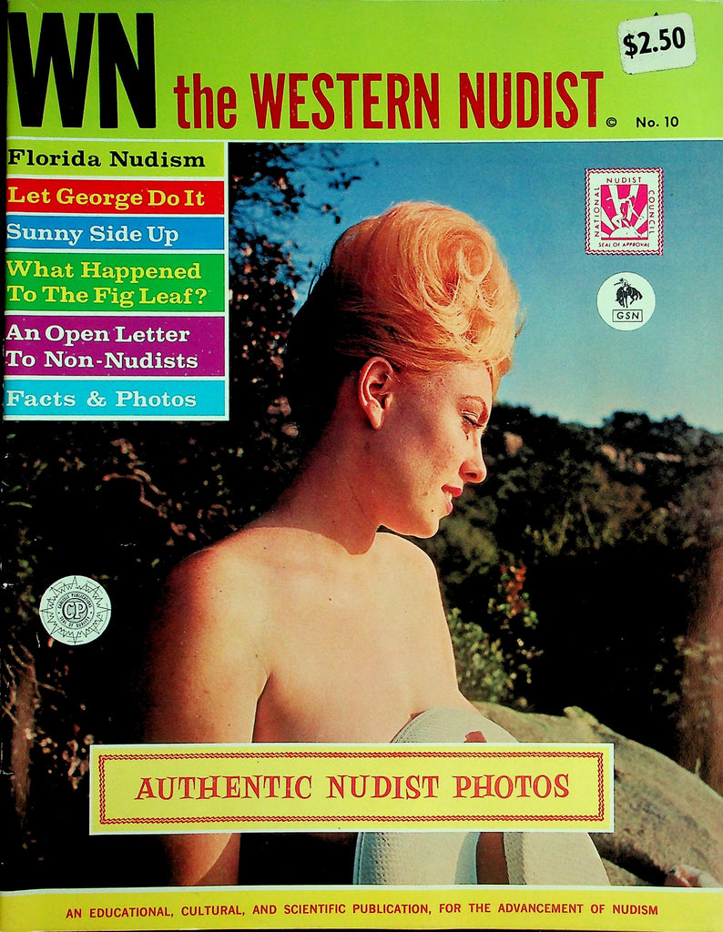 WN The Western Nudist Magazine  Florida Nudism / Facts & Photos  #10 1960's  071026lmp-GSC