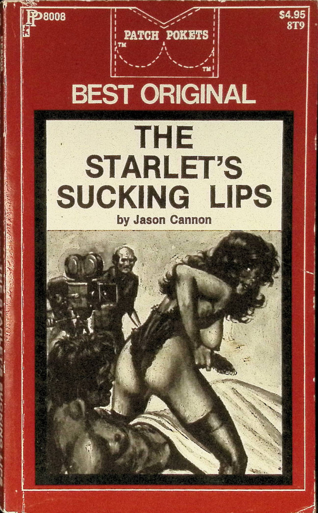 The Starlet's Sucking Lips by Jason Cannon PP8008 1976 Patch Pockets Greenleaf Classics Adult Paperback Novel 081925AMP