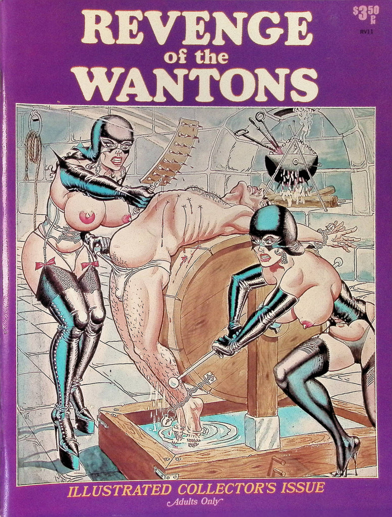 Revenge of the Wantons Illustrated Collector's Issue 1972 BDSM Bondage Art Erotic Illustrations 100225AMP