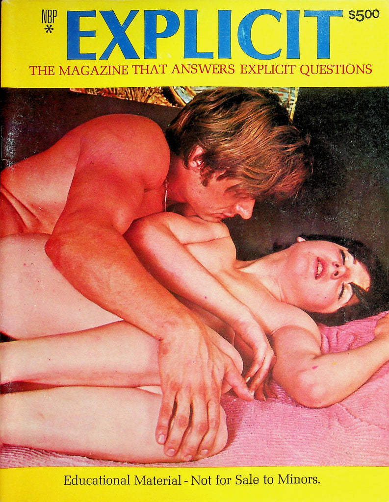 Explicit Magazine  Troilism, College Campus Sex, Oral Love & More!   #1  1970s  091826lmp-GSC