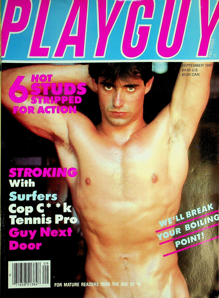 Playguy Gay Magazine  Stroking With Surfers, Cops, Tennis Pros   September 1987      041726lmp