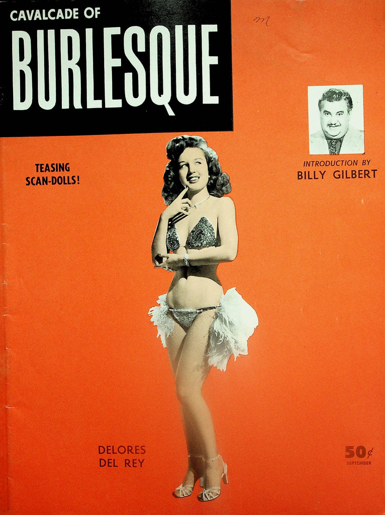 Cavalcade Of Burlesque Magazine  Covergirl Delores Del Rey   September 1953   091625lm-p