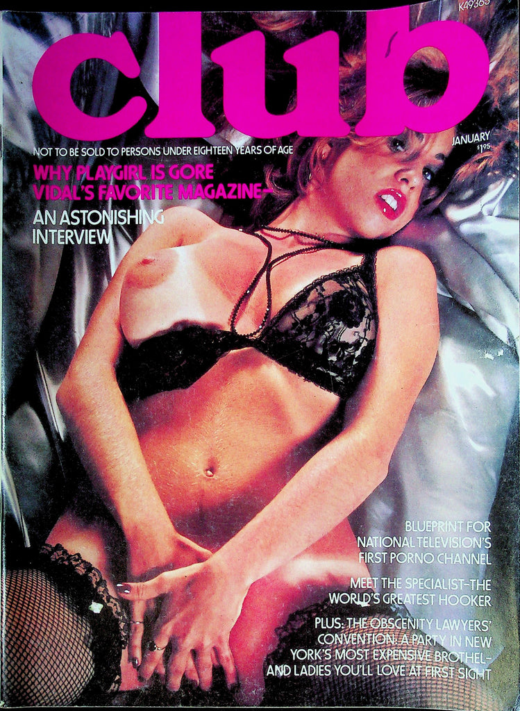 Club Magazine Delia & Gore Vidal January 1977 012125RP