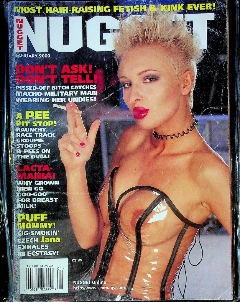Nugget Men's Magazine Lacta-Mania Ft. Jana January 2000 062024RP