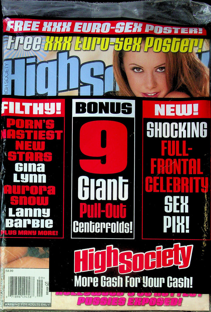 High Society Magazine September 2003 Sealed 101625RP-