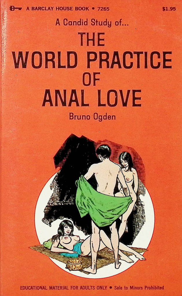 The World Practice of Anal Love by Bruno Ogden 7265 1972 Barclay House Book Adult Erotic Paperback Novel-052824AMP