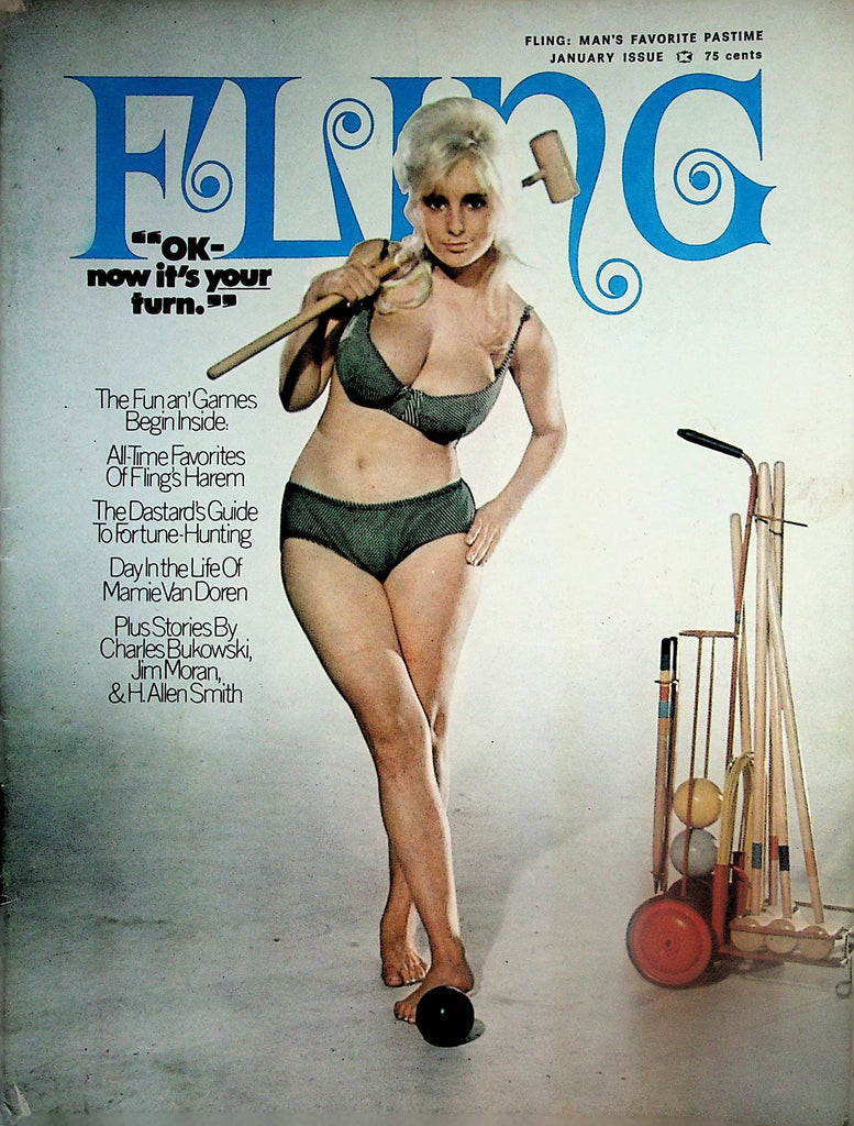 Fling Busty Magazine  Lane Weldon / Mamie Van Doren  January 1971  060124lm-p2