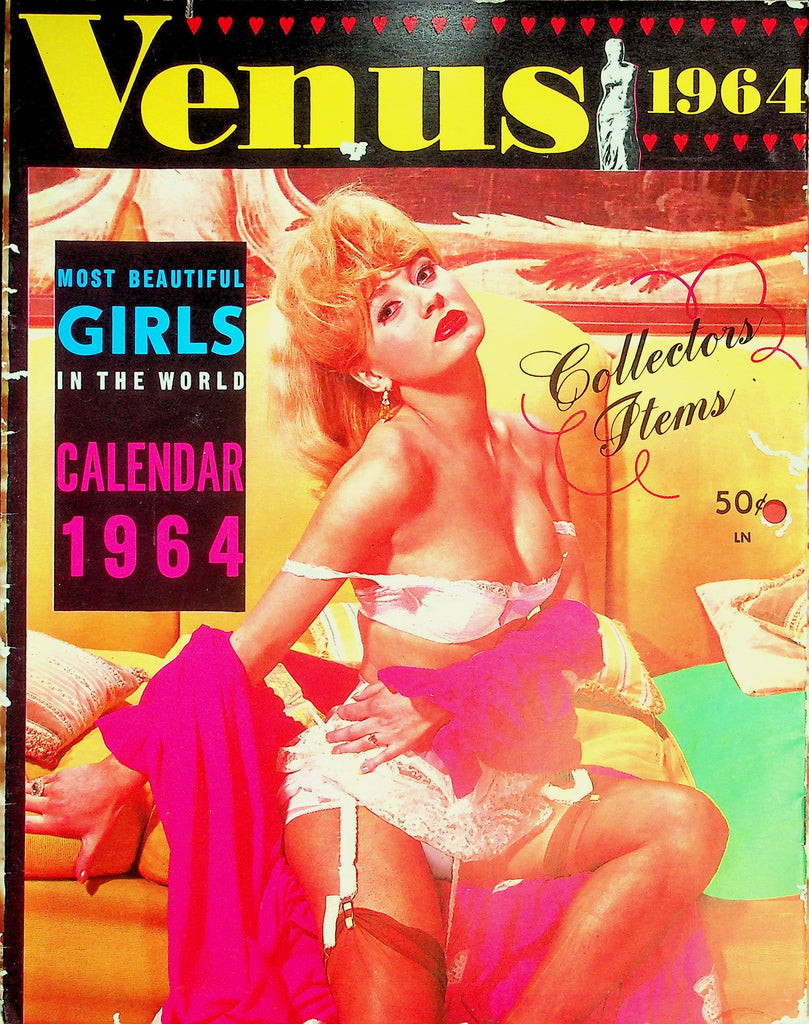 Venus 1964 Wall Calendar  Most Beautiful Girls In The World  - Collector's Item 050626lmp