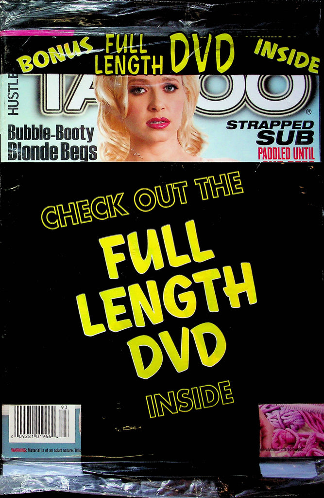 Best Of Hustler's Taboo Magazine Blonde Begs & Stapped Sub SEALED W/DVD 061223RP2