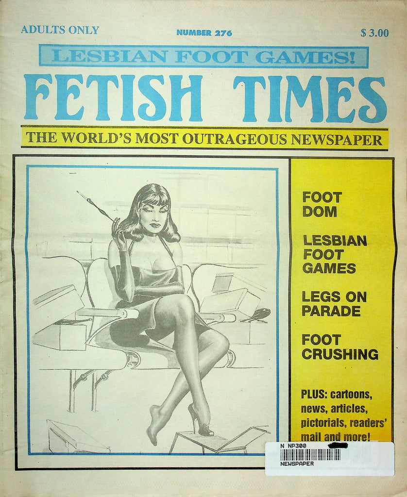 Fetish Times Men's Newspaper Foot Dom & Leg Parade No.276 1997 061324OSRP