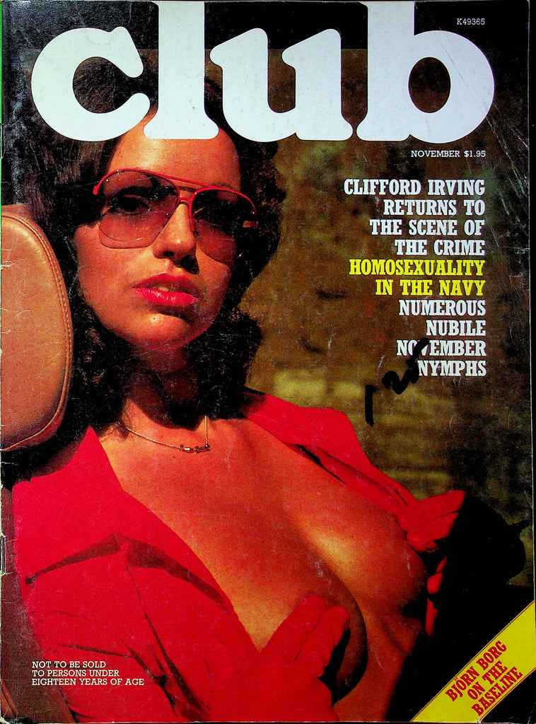 Club Magazine Clifford Irving & Bjorn Borg Interview November 1977 050823RP
