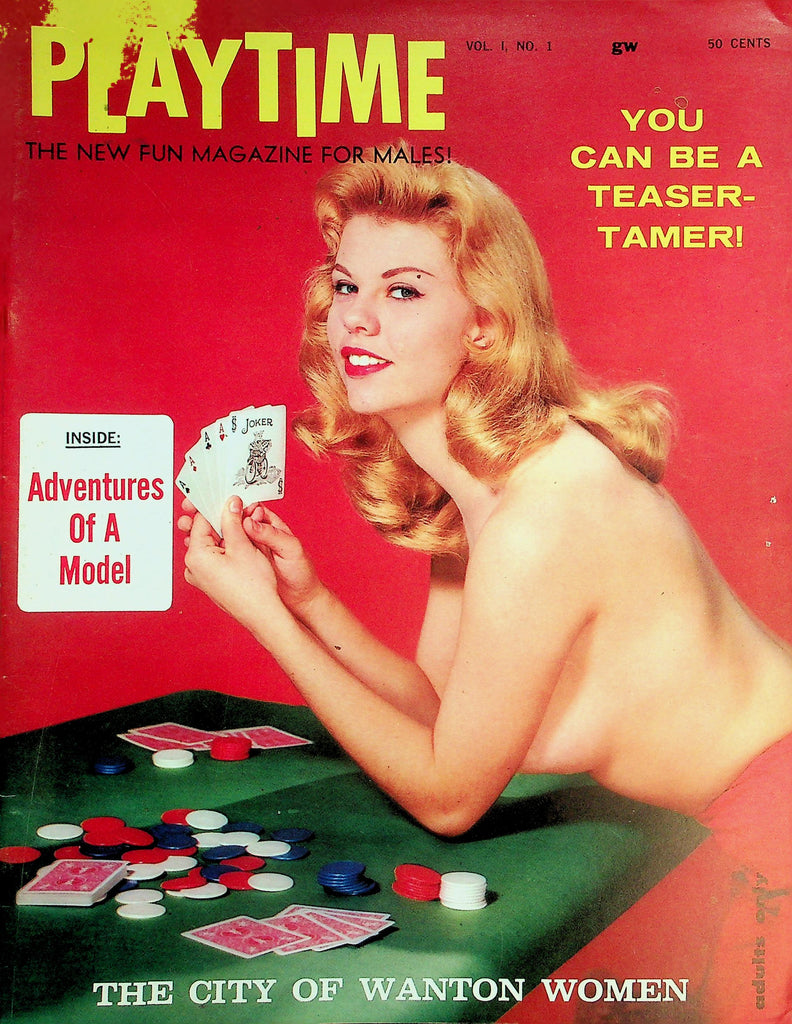 Playtime Magazine  Adventures Of A Model / Naughty Night For Anita  vol.1 #1  1960's    091926lmp-GSC