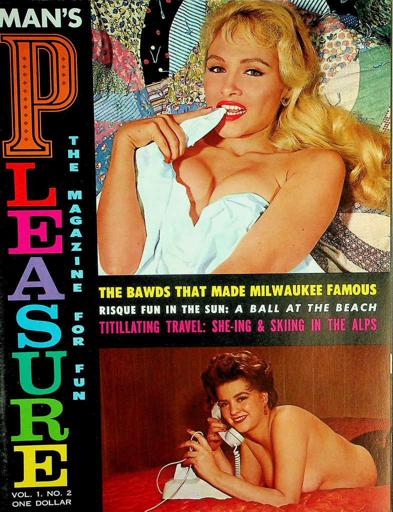 Man's Pleasure Magazine  Pretty Polly / Risque Fun In The Sun  vol.1 #2  1960's   080526lmp-GSC