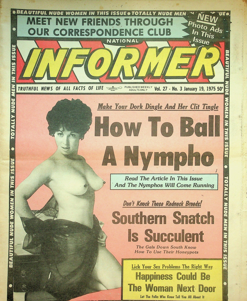 National Informer Adult Newspaper  How To Ball A Nympho  January 19, 1975   090526lmp-GSC