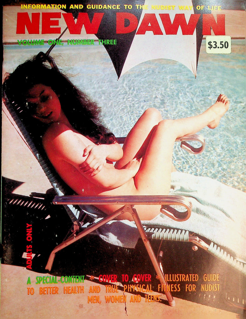 New Dawn Nudist Magazine  Illustrated Guide To Better Health & Fitness  vol.1 #3 1960's    090826lmp-GSC