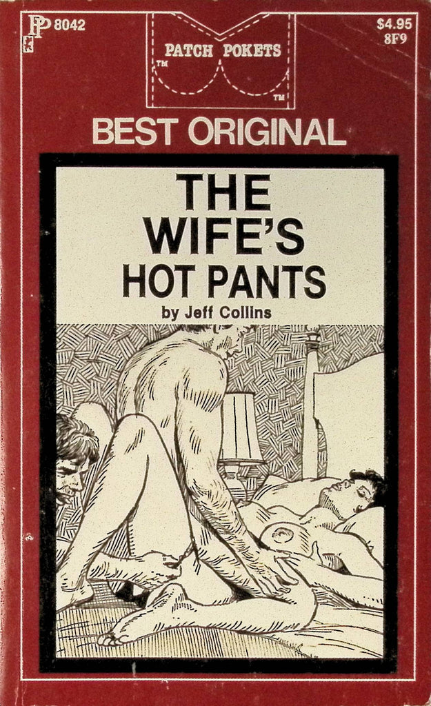 The Wife's Hot Pants by Jeff Collins PP8042 1978 Patch Pockets Greenleaf Classics Adult Paperback Novel 080625AMP