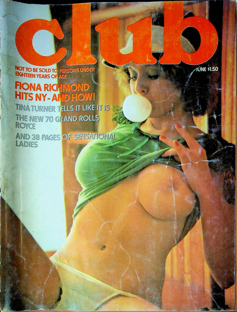 Club Magazine Fiona Richmond & Tina Turner June 1975 012624RP