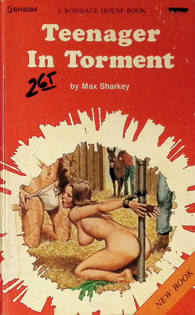 18+ Teenager in Torment by Max Sharkey BH8084 1979 A Bondage House Book Greenleaf Classics Adult Paperback Novel 080625AMP