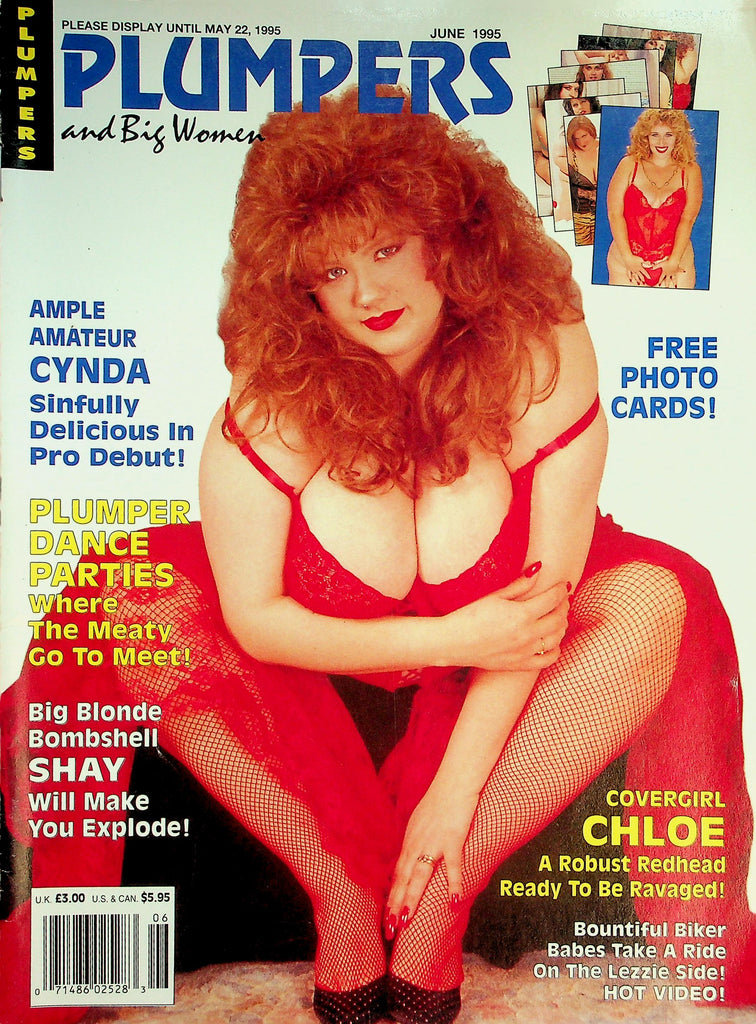 Plumpers and Big Women Magazine  Covergirl Chloe  June 1995 w/cards     092626lmp-GSC