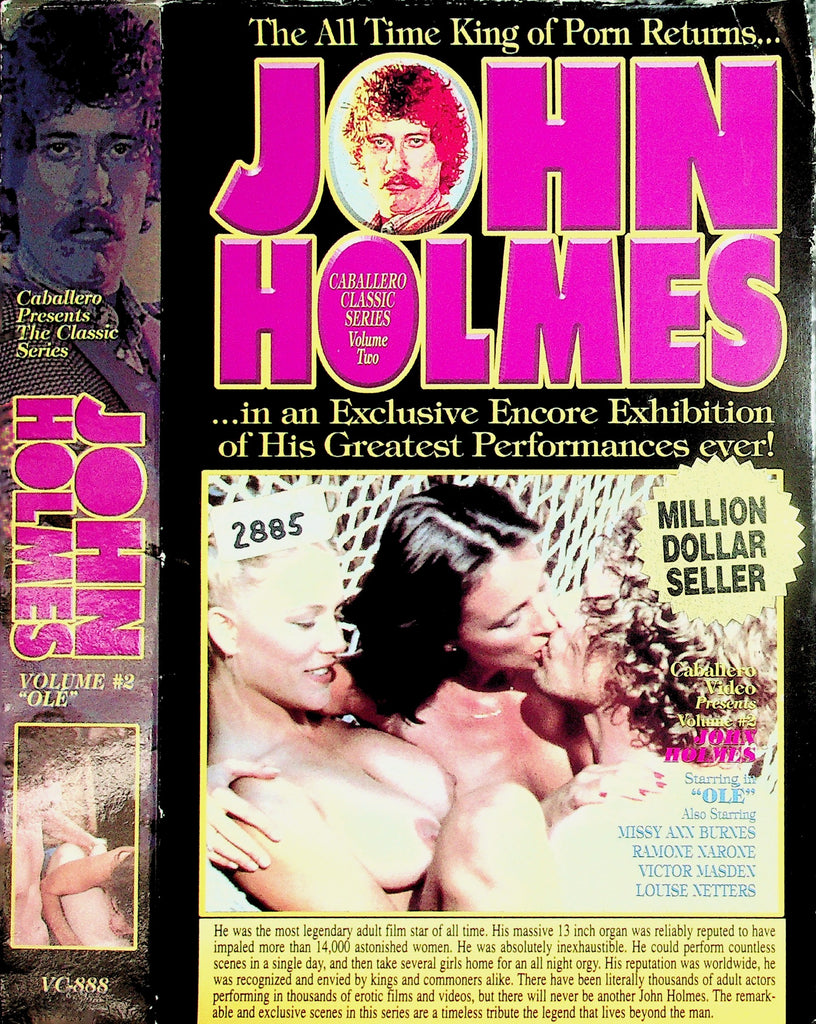 John Holmes Volume #2 "Ole" Missy Ann Burnes Ramone Narone Adult VHS Caballero 060926NAVHS3-3