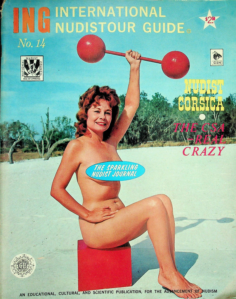 International Nudistor Guide Magazine  Nudist Corsica  #14 1960's   060226lmp-GSC