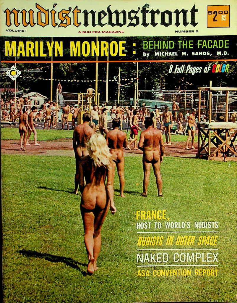 Nudist News Front Magazine   Marilyn Monroe: Behind The Facade / France, Host To World's Nudists vol.1 #8 1964   081826lmp-GSC