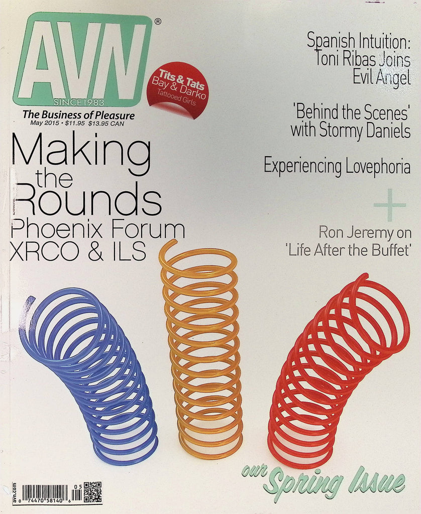 AVN Adult Video News Magazine May 2015 Ron Jeremy Toni Ribas Stormy Daniels 102025AMP