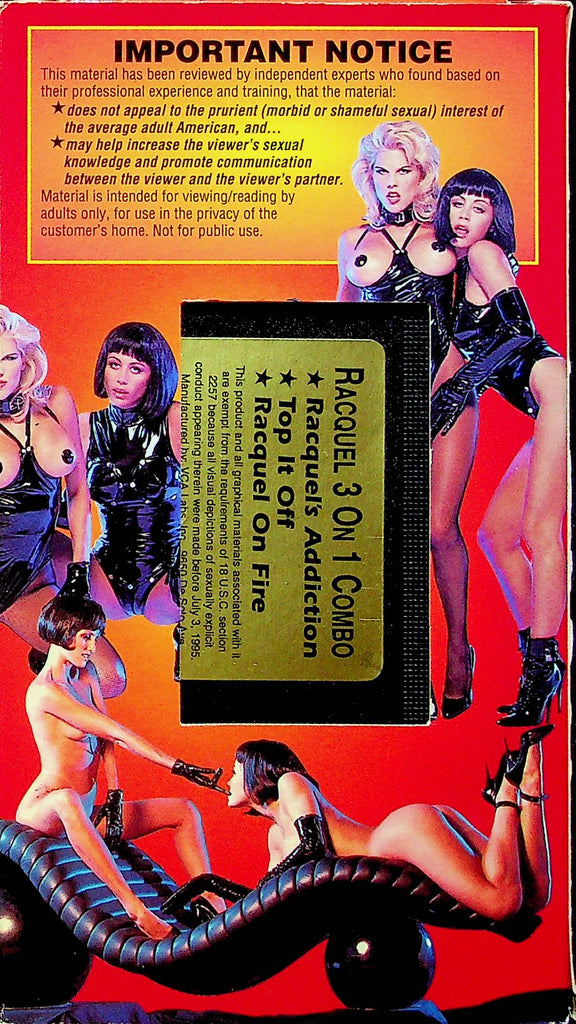 Adult VHS Movie Racquel 3 On 1 Combo 1990s 080123RPVHS