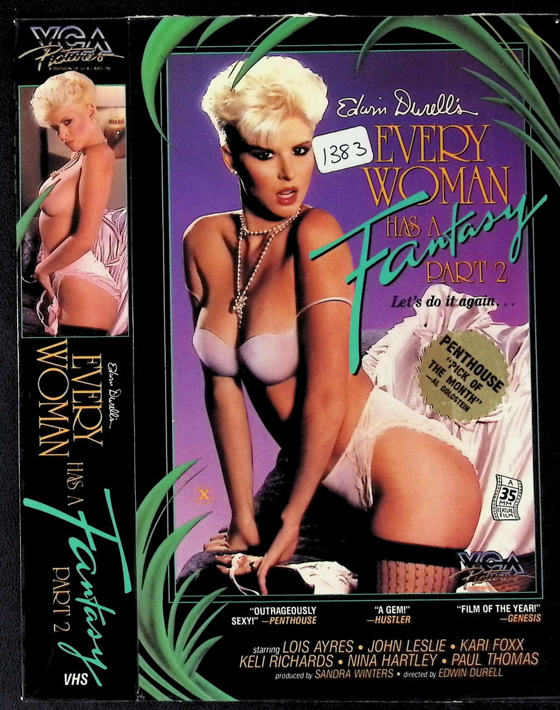 Every Woman Has a Fantasy #2 with Lois Ayres John Leslie Kari Foxx Adult VHS VCA Pictures 051226AKVHS2