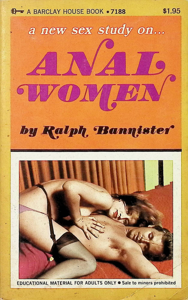 Anal Women by Ralph Bannister 1971 7188 Barclay House Book Adult Erotic Paperback Novel-052824AMP