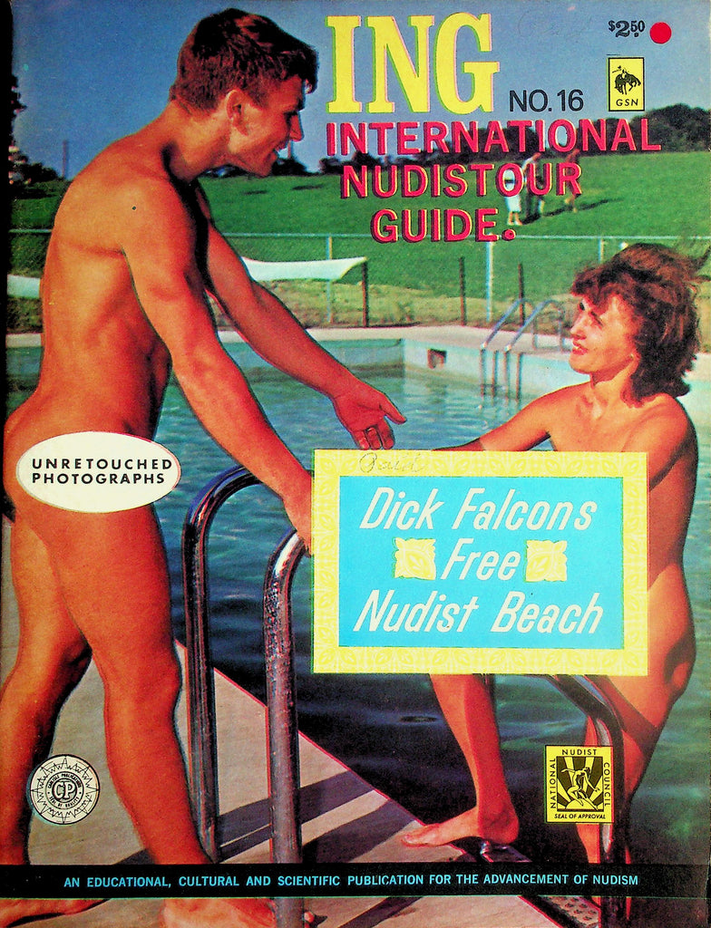 ING International Nudistor Guide Magazine  Dick Falcons Free Nudis Beach #16 Jan/Feb 1966  070626lmp-GSC