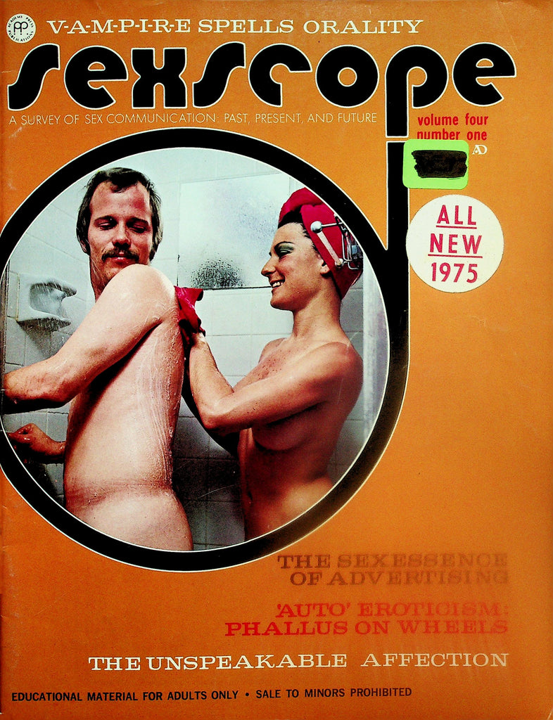 Sexscope Magazine Auto Eroticism : Phallus On Wheels  vol.4 #1  1975   122025lmp
