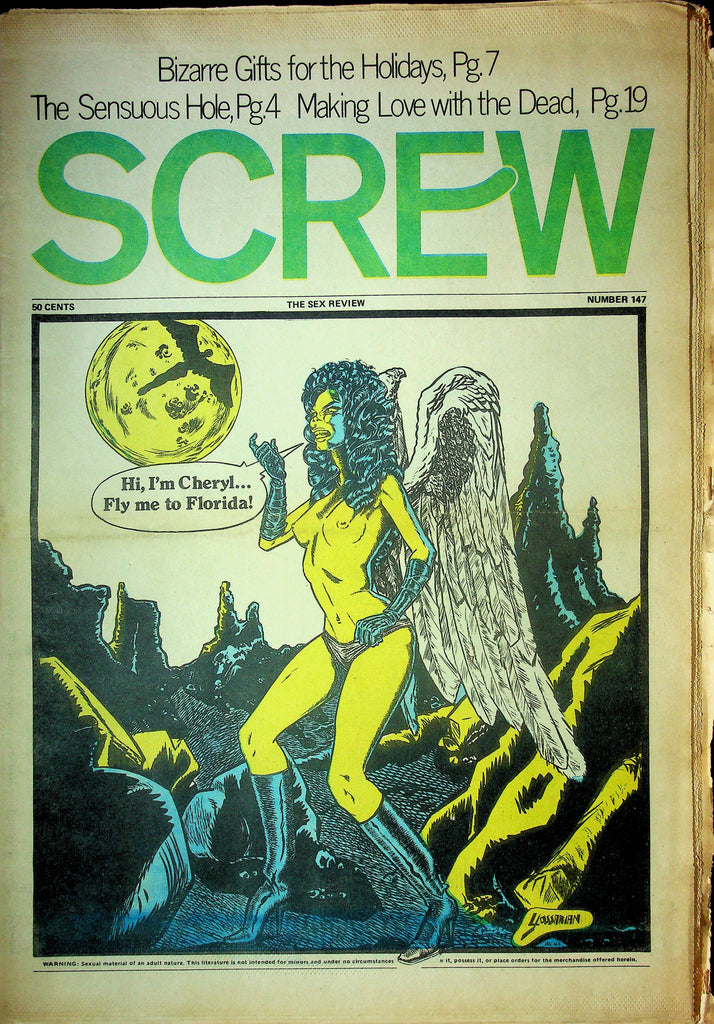 Screw Men's Newspaper The Sensuous Hole No.147 December 27 1971 061124OSRP