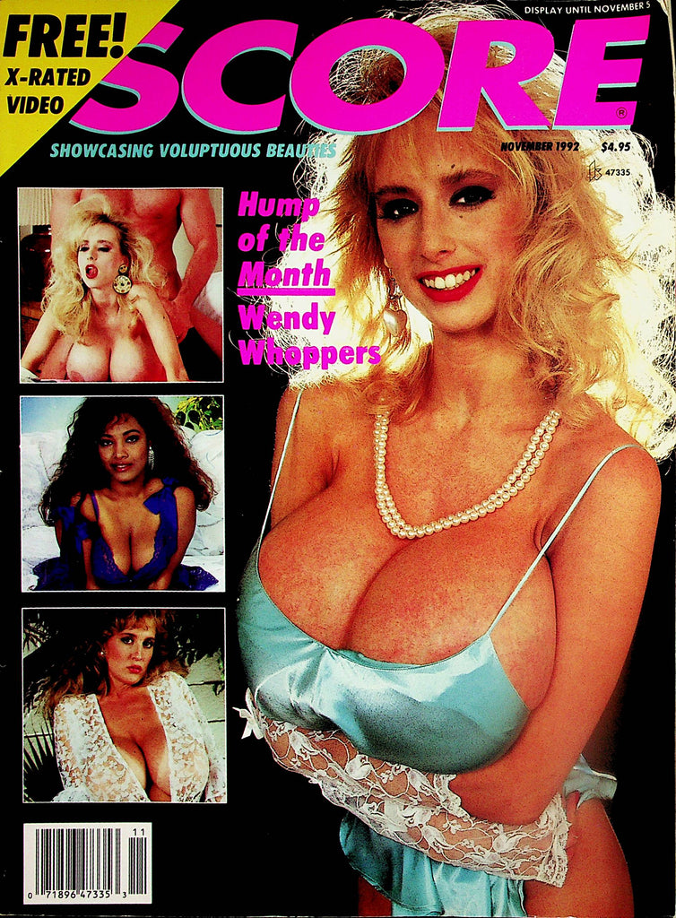 Score Busty Magazine   Covergirl Wendy Whoppers / Deena Duo  November 1992  111324lm-p