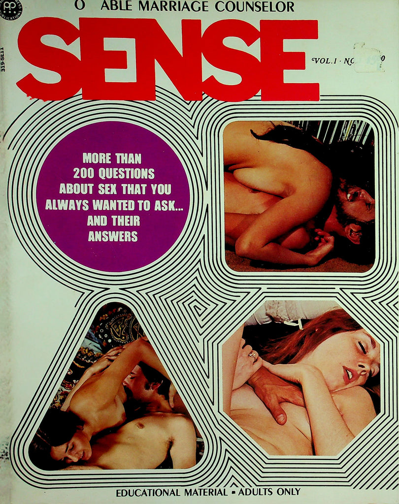 Sense Magazine  Over 200 Question About Sex Answered: Foreplay, Positions, Orgasms & More!  vol.1 #1  1970   073026lmp-GSC
