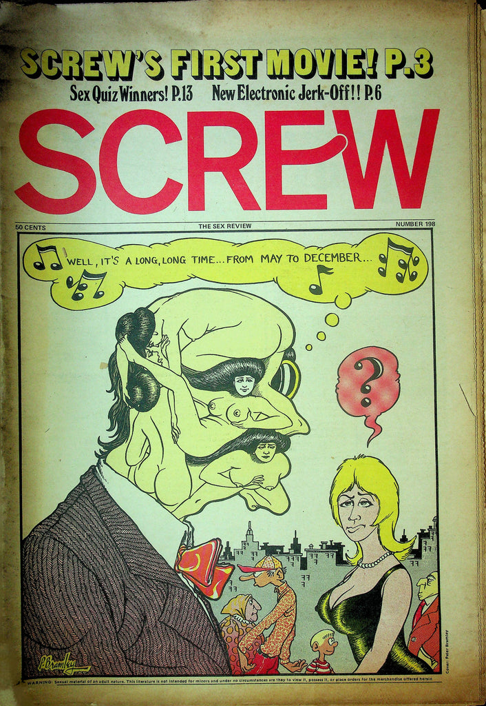 Screw Men's Newspaper Screws First Movie No.198 December 18 1972 061224OSRP