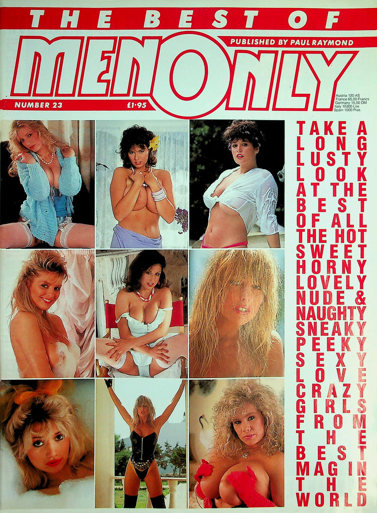 The Best Of Men Only Magazine  Tracy Neve, Jo, Shelley & More! #23  1989  Paul Raymond   032726lmp